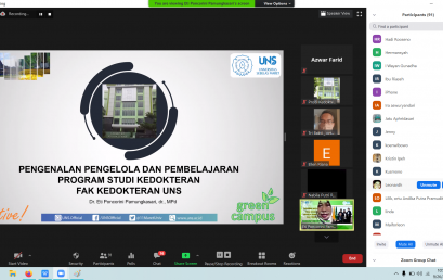 Sarasehan Prodi Kedokteran dengan Orang Tua /Wali Mahasiswa Baru Th 2020