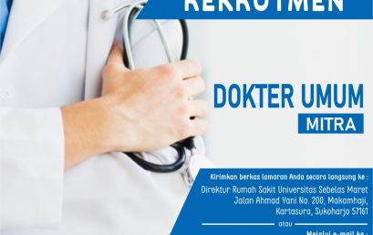 Rekrutmen Dokter Umum Mitra Rumah Sakit UNS 2020 Periode 4