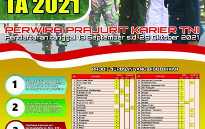 Pendaftaran PA PK TNI TA 2021