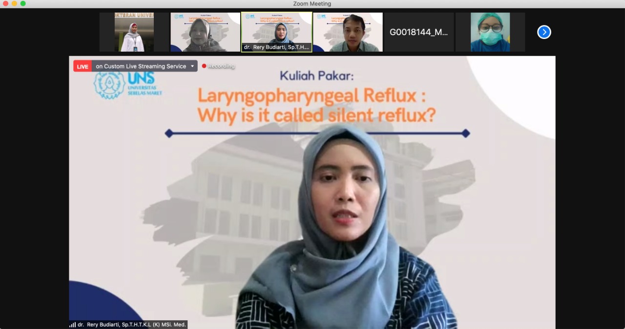 Acara Kuliah Pakar Prodi Kedokteran pada hari Sabtu,  18 September 2021 jam 10.00-12.00 WIB