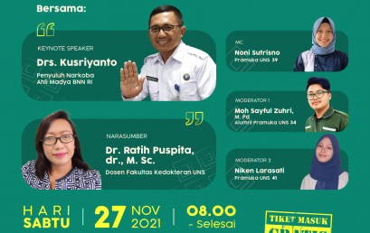 Dosen FK UNS menjadi Pembicara Webinar (Anti Penyalahgunaan NAPZA) Dosen FK UNS menjadi Pembicara Webinar (Anti Penyalahgunaan NAPZA)