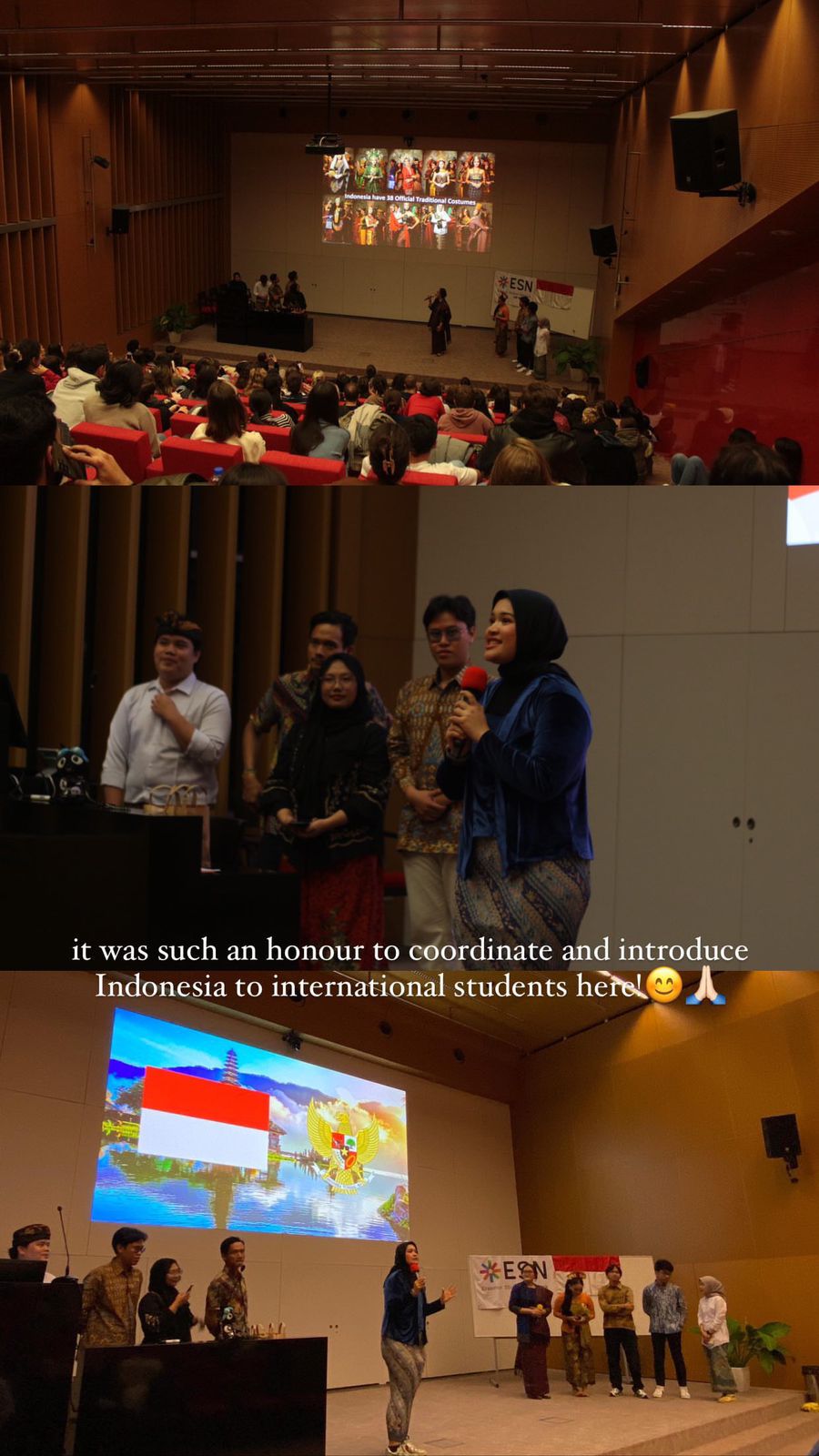 Nanda Jhaneta FK UNS awardee IISMA mempresentasikan Indonesia